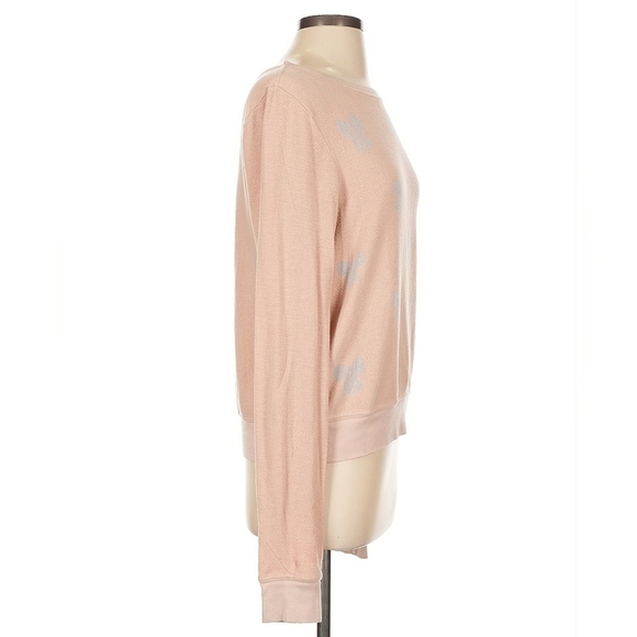 WILDFOX Heart Print Studded Pullover Sweatshirt – Size XS - Picture 4 of 6